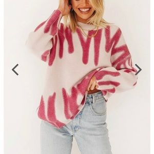 Verge Girl - Along The Sidewalk Knit // Pink